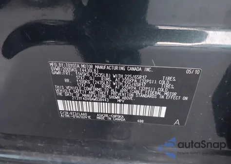 2010 Toyota Rav4 Limited z USA, uszkodzony, nr VIN 2T3YF4DV8AW038443